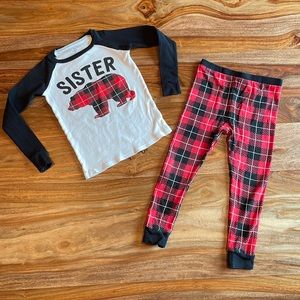 Nap Chat Sister Bear Family Pajamas size 4T